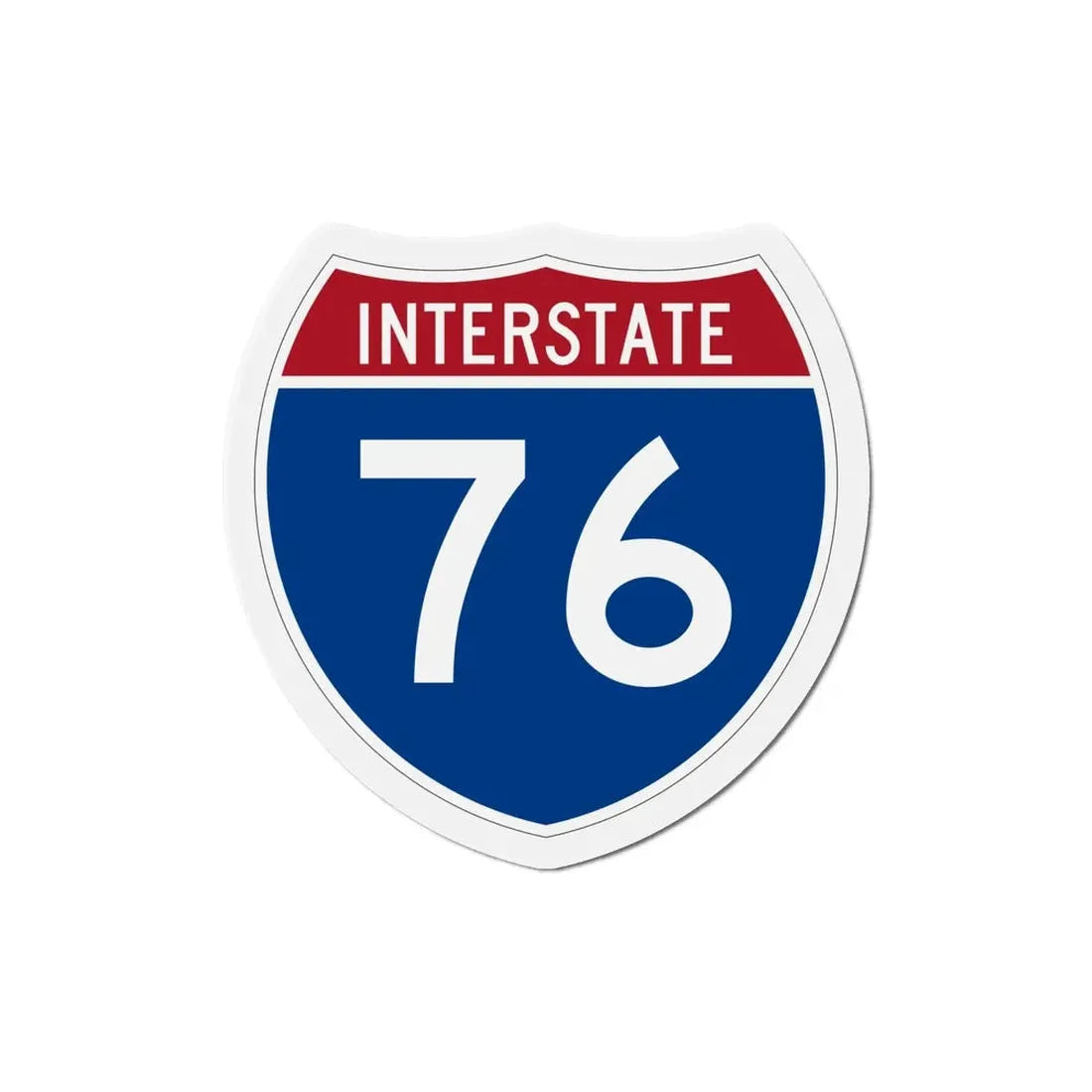 Interstate 76 Colorado Nebraska (U.S. Highways) Refrigerator Magnet - The Sticker Space