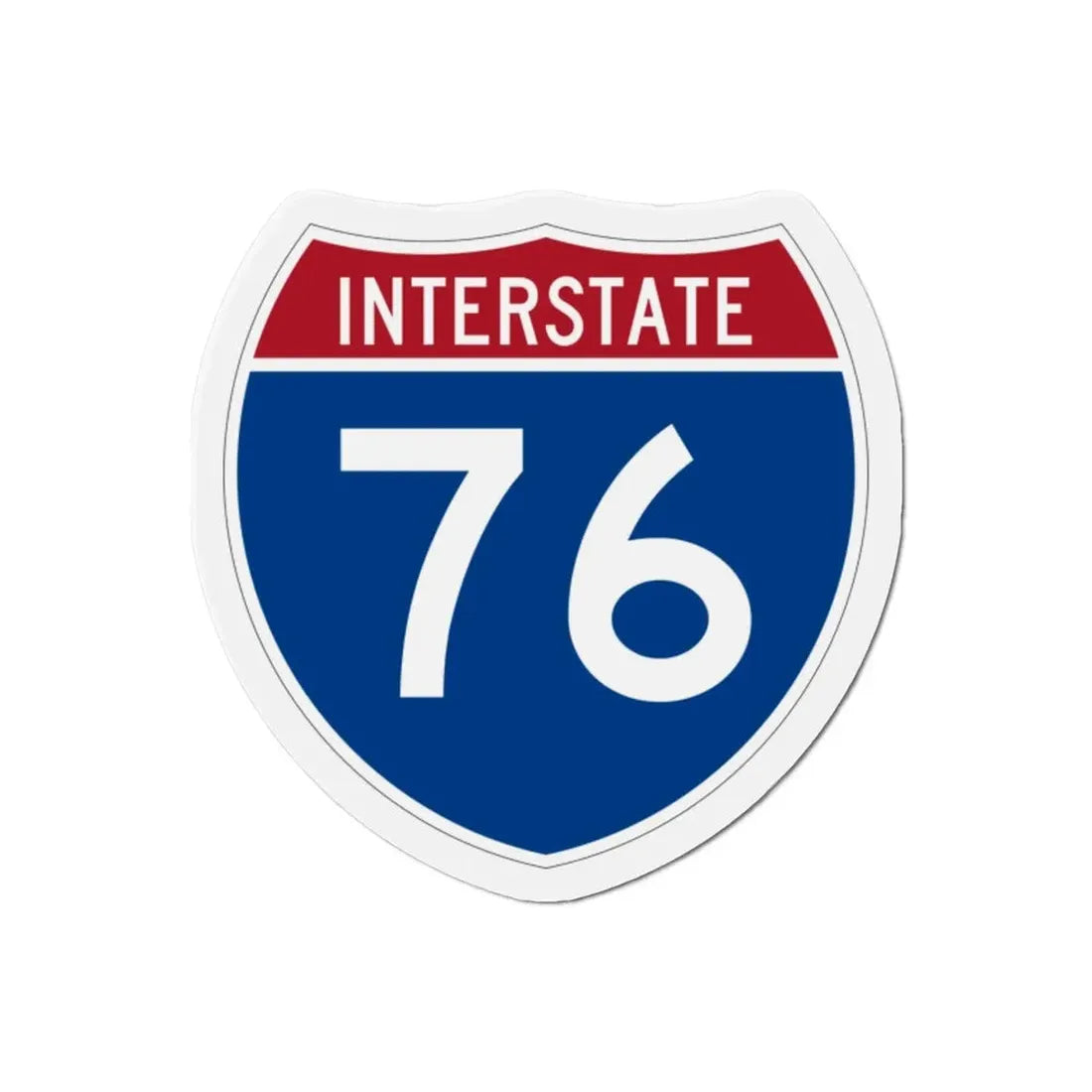 Interstate 76 Colorado Nebraska (U.S. Highways) Refrigerator Magnet - The Sticker Space