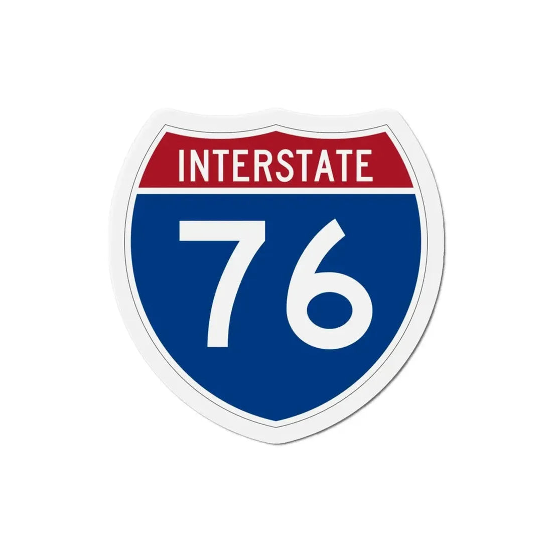 Interstate 76 Colorado Nebraska (U.S. Highways) Refrigerator Magnet - The Sticker Space