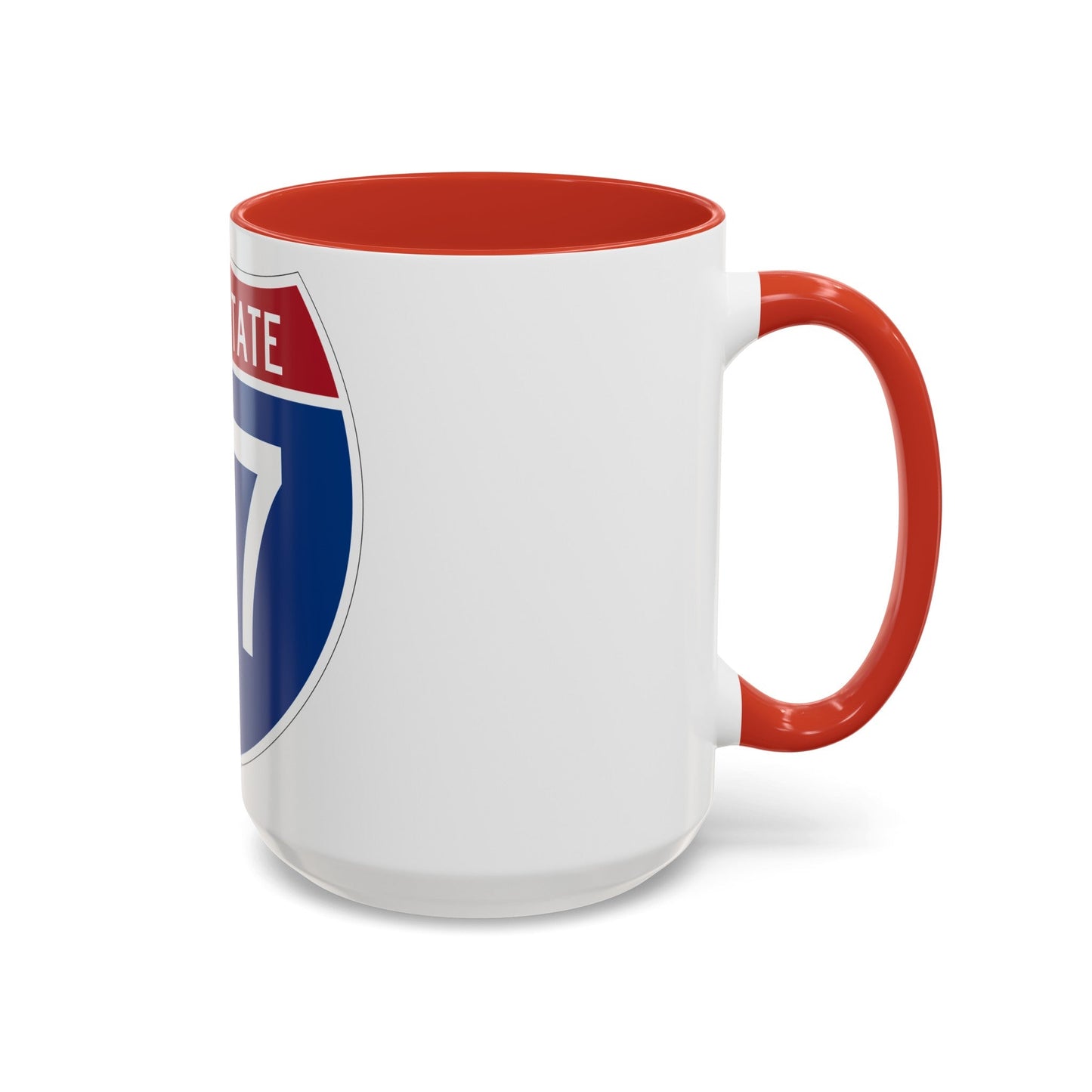 Interstate 77 (U.S. Highways) Accent Coffee Mug-The Sticker Space