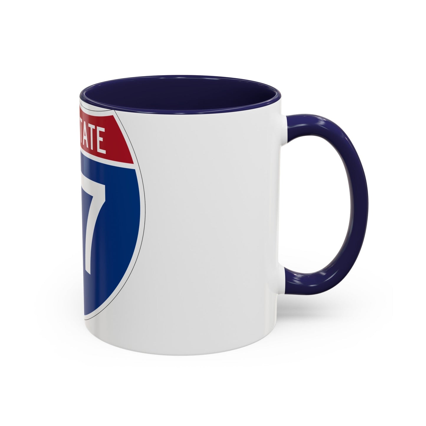 Interstate 77 (U.S. Highways) Accent Coffee Mug-The Sticker Space