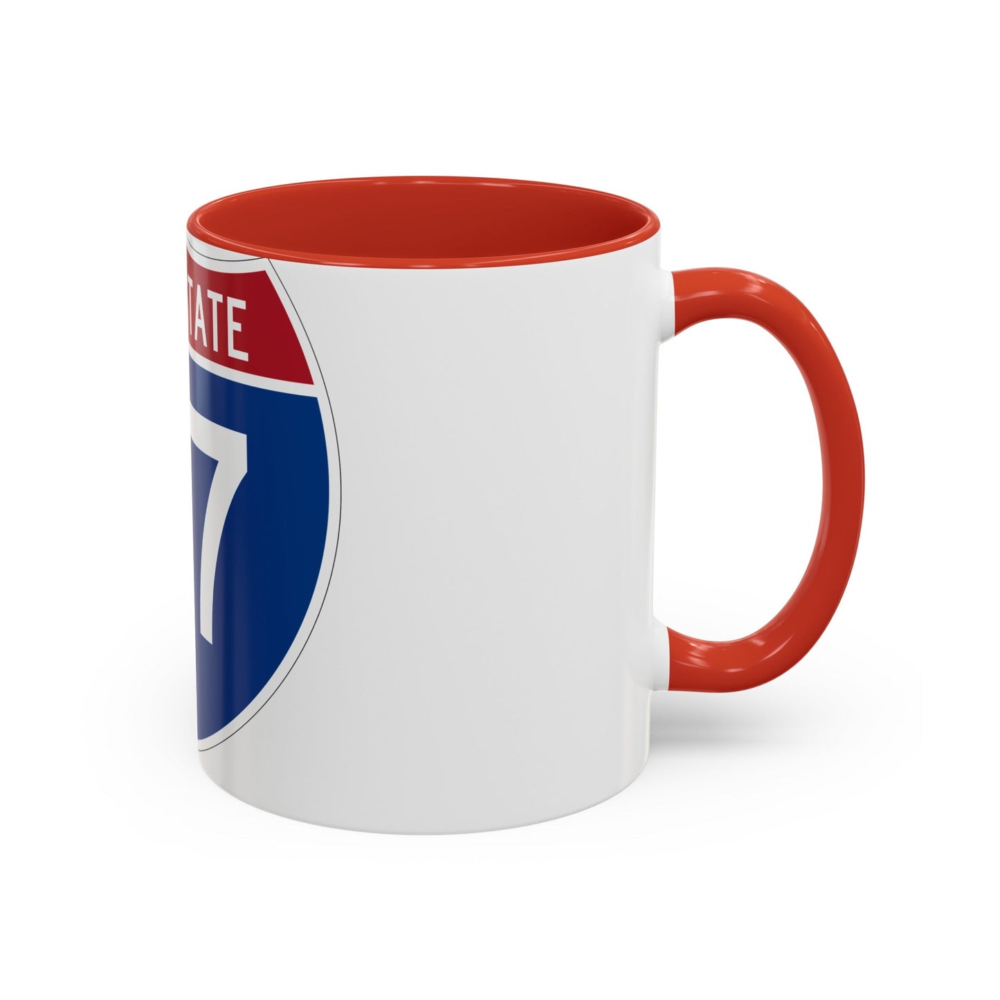 Interstate 77 (U.S. Highways) Accent Coffee Mug-The Sticker Space