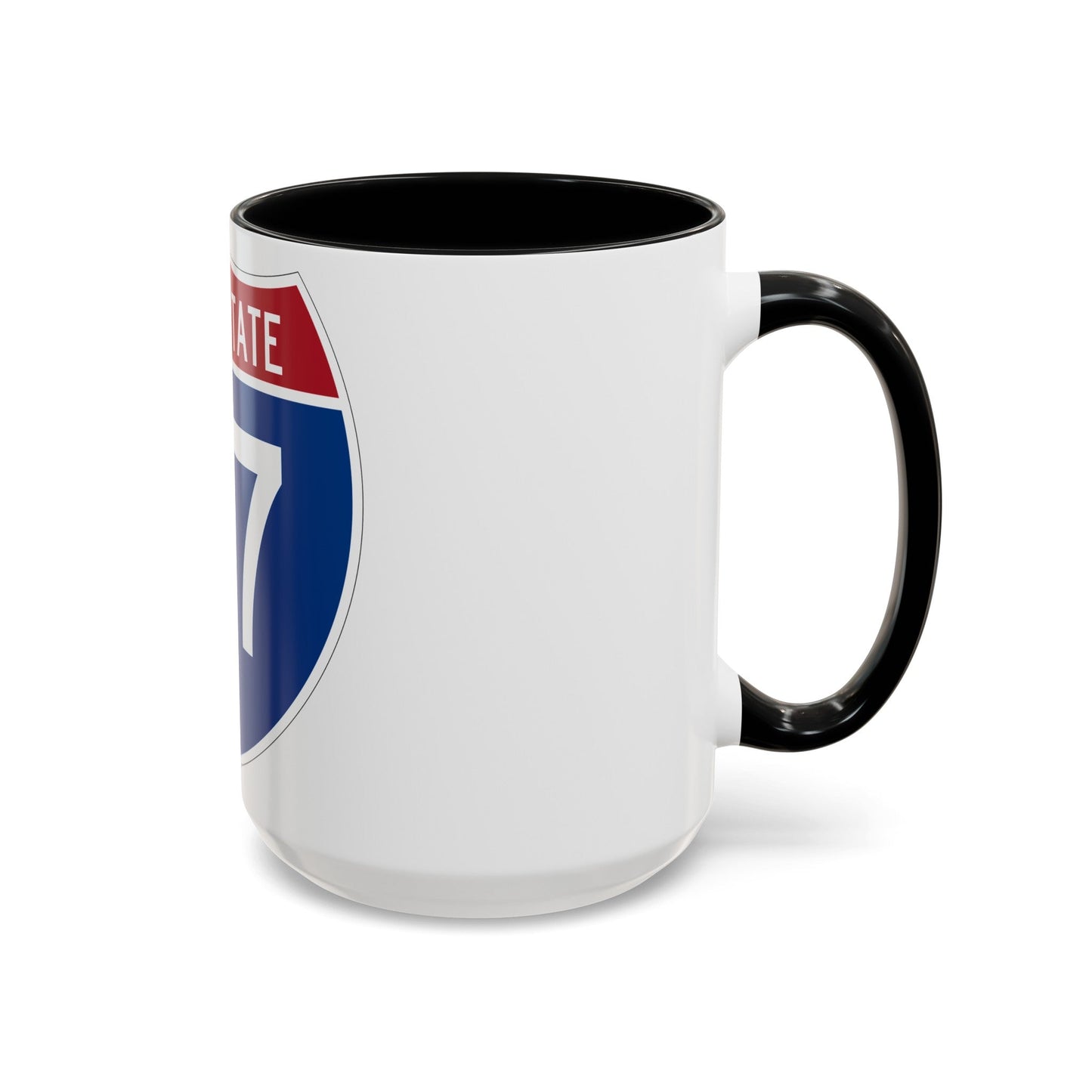 Interstate 77 (U.S. Highways) Accent Coffee Mug-The Sticker Space