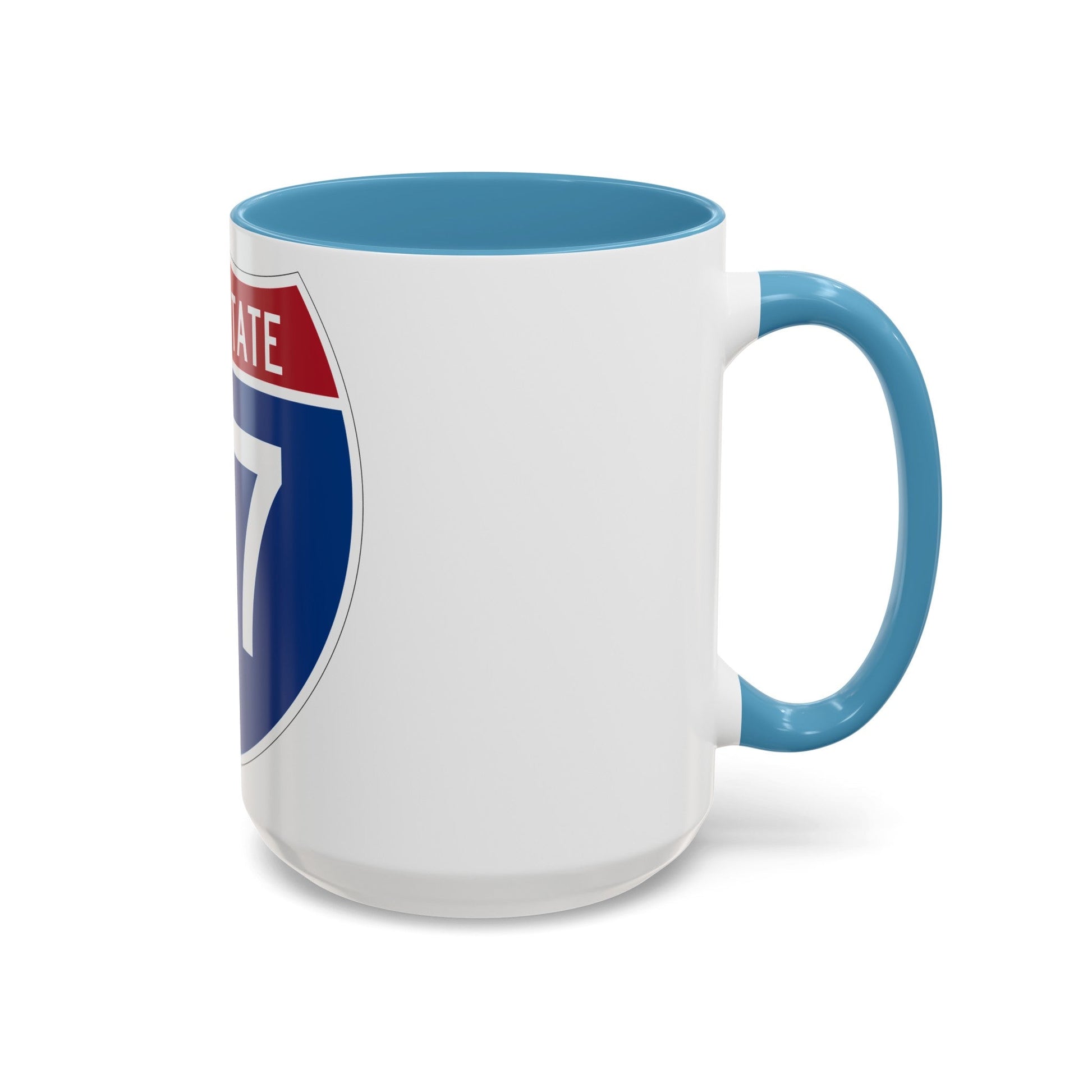 Interstate 77 (U.S. Highways) Accent Coffee Mug-The Sticker Space