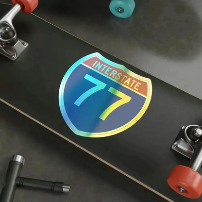 Interstate 77 (U.S. Highways) Holographic STICKER Die-Cut Vinyl Decal - The Sticker Space
