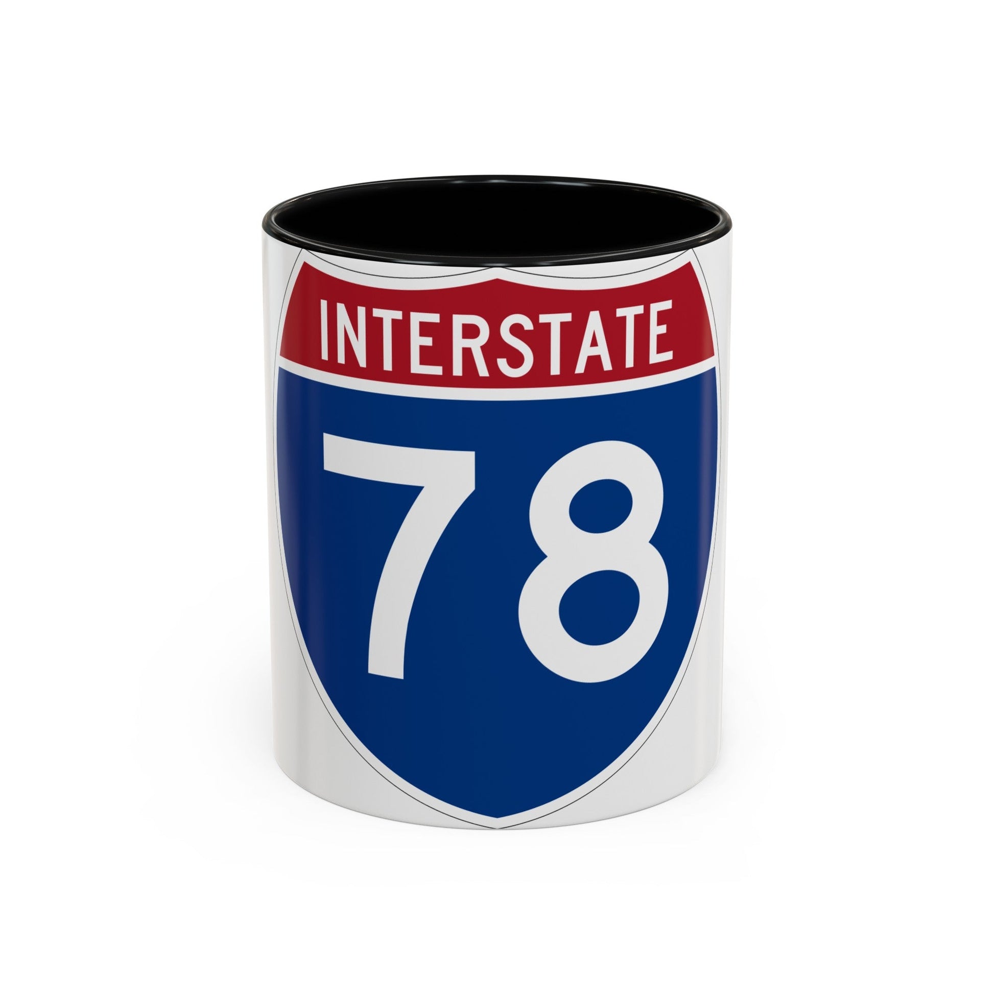 Interstate 78 (U.S. Highways) Accent Coffee Mug-11oz-The Sticker Space