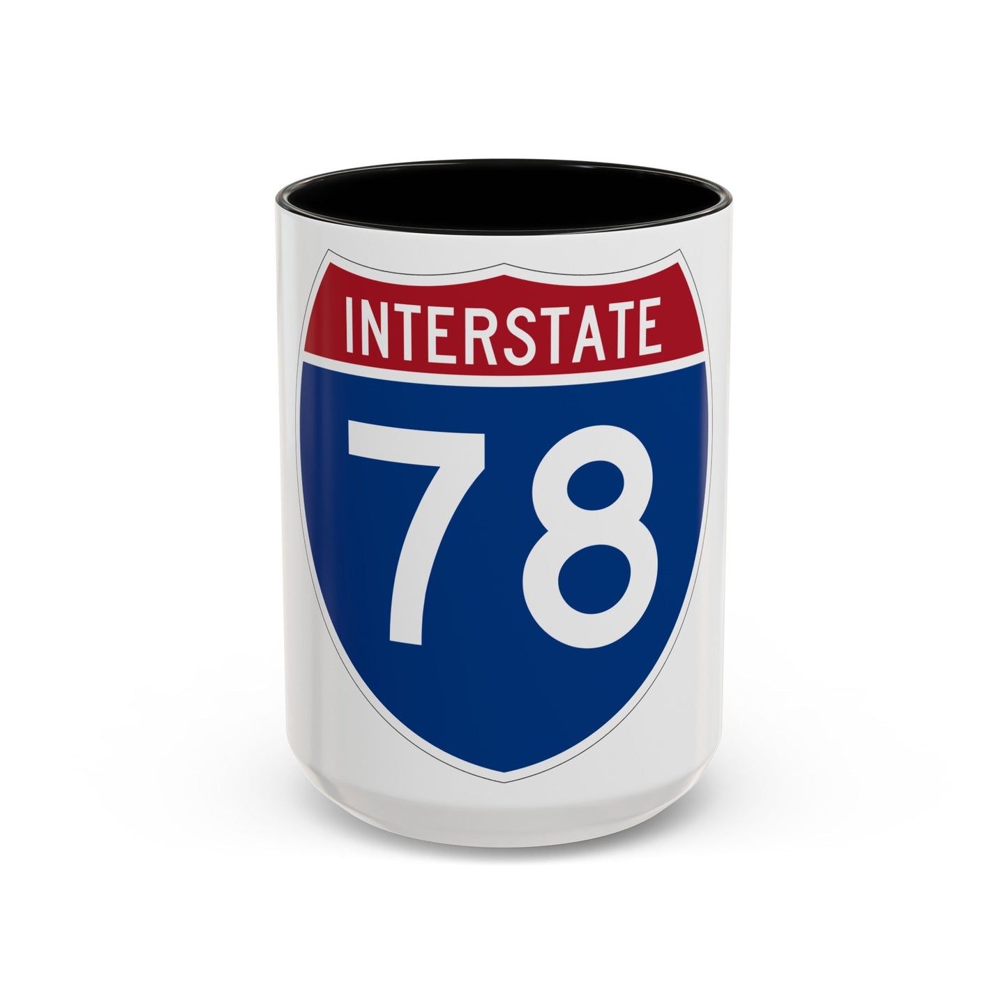 Interstate 78 (U.S. Highways) Accent Coffee Mug-15oz-The Sticker Space