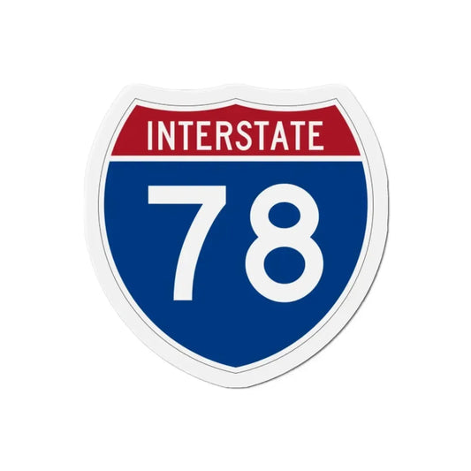 Interstate 78 (U.S. Highways) Refrigerator Magnet 2 Inch - The Sticker Space