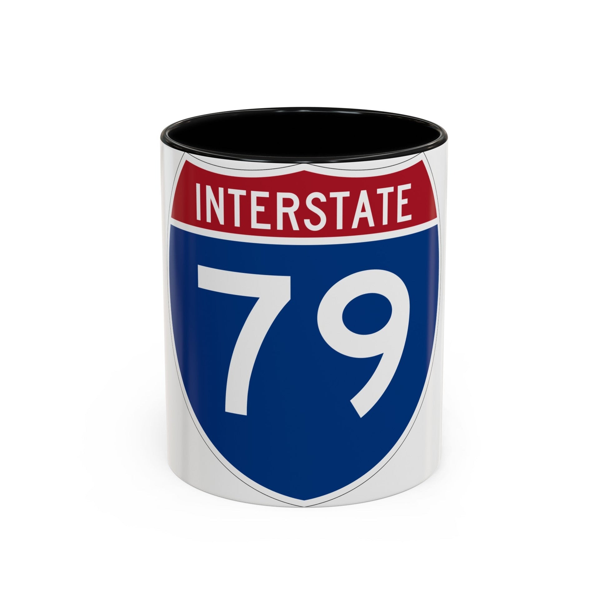 Interstate 79 (U.S. Highways) Accent Coffee Mug-11oz-The Sticker Space