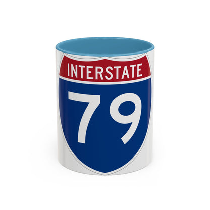 Interstate 79 (U.S. Highways) Accent Coffee Mug-11oz-The Sticker Space