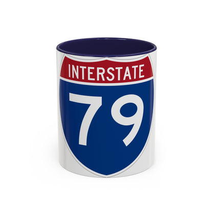 Interstate 79 (U.S. Highways) Accent Coffee Mug-11oz-The Sticker Space