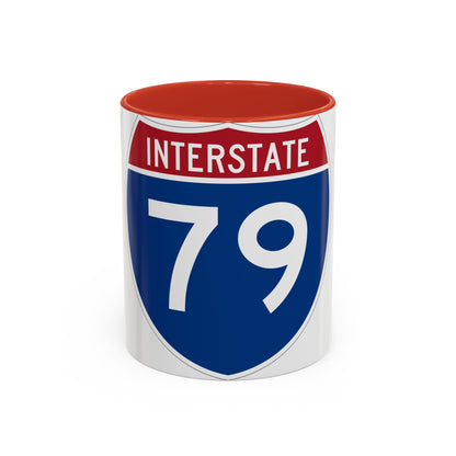 Interstate 79 (U.S. Highways) Accent Coffee Mug-11oz-The Sticker Space