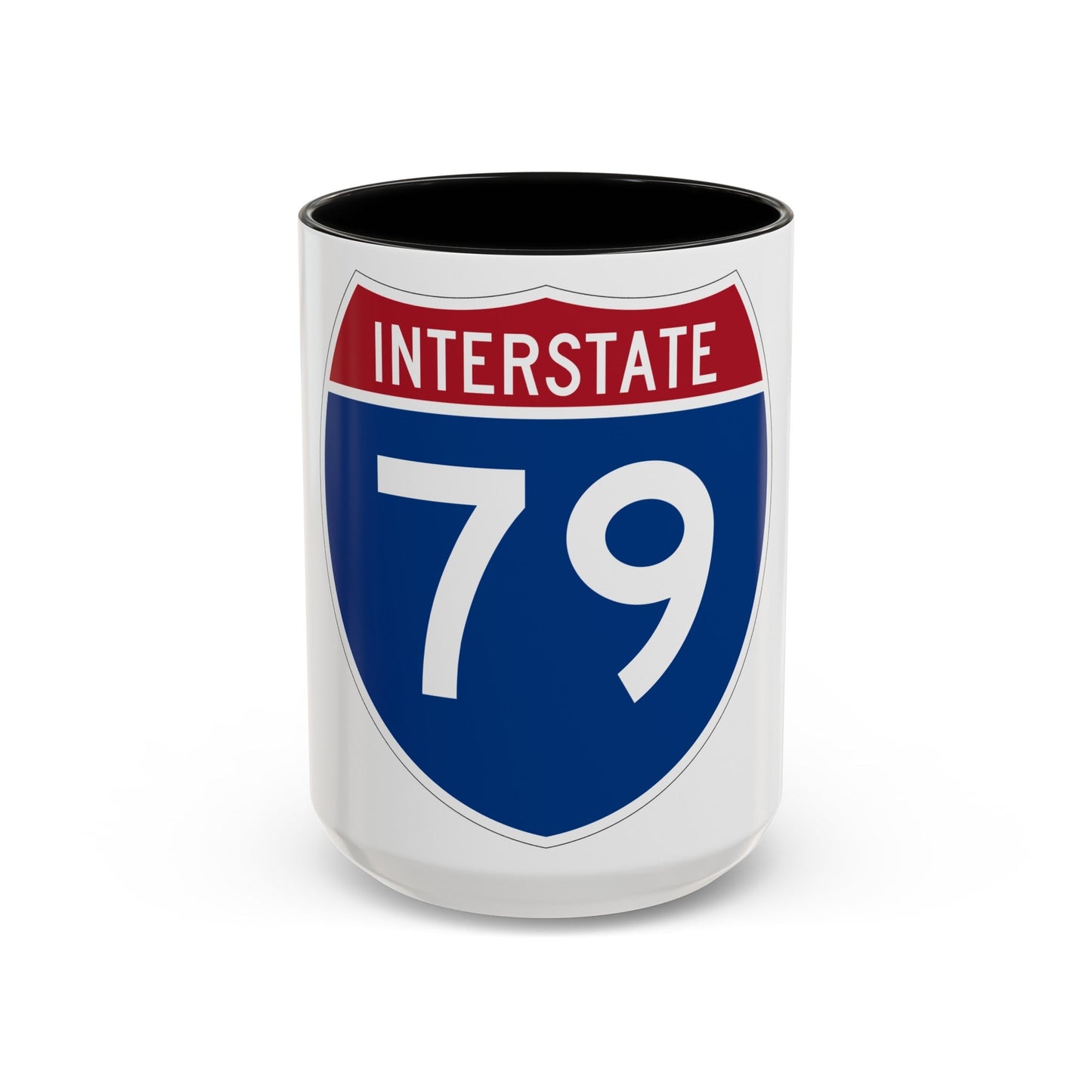 Interstate 79 (U.S. Highways) Accent Coffee Mug-15oz-The Sticker Space