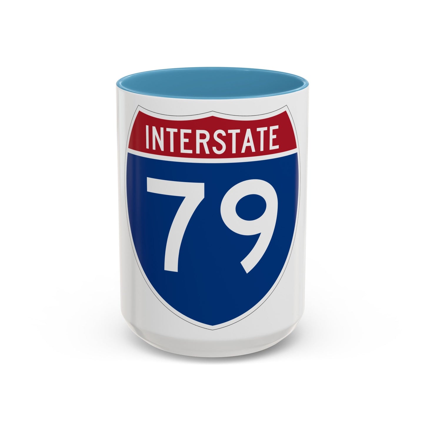 Interstate 79 (U.S. Highways) Accent Coffee Mug-15oz-The Sticker Space