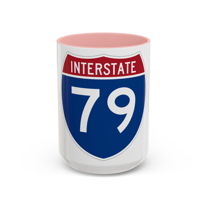 Interstate 79 (U.S. Highways) Accent Coffee Mug-15oz-The Sticker Space