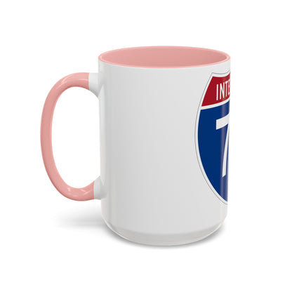 Interstate 79 (U.S. Highways) Accent Coffee Mug-The Sticker Space