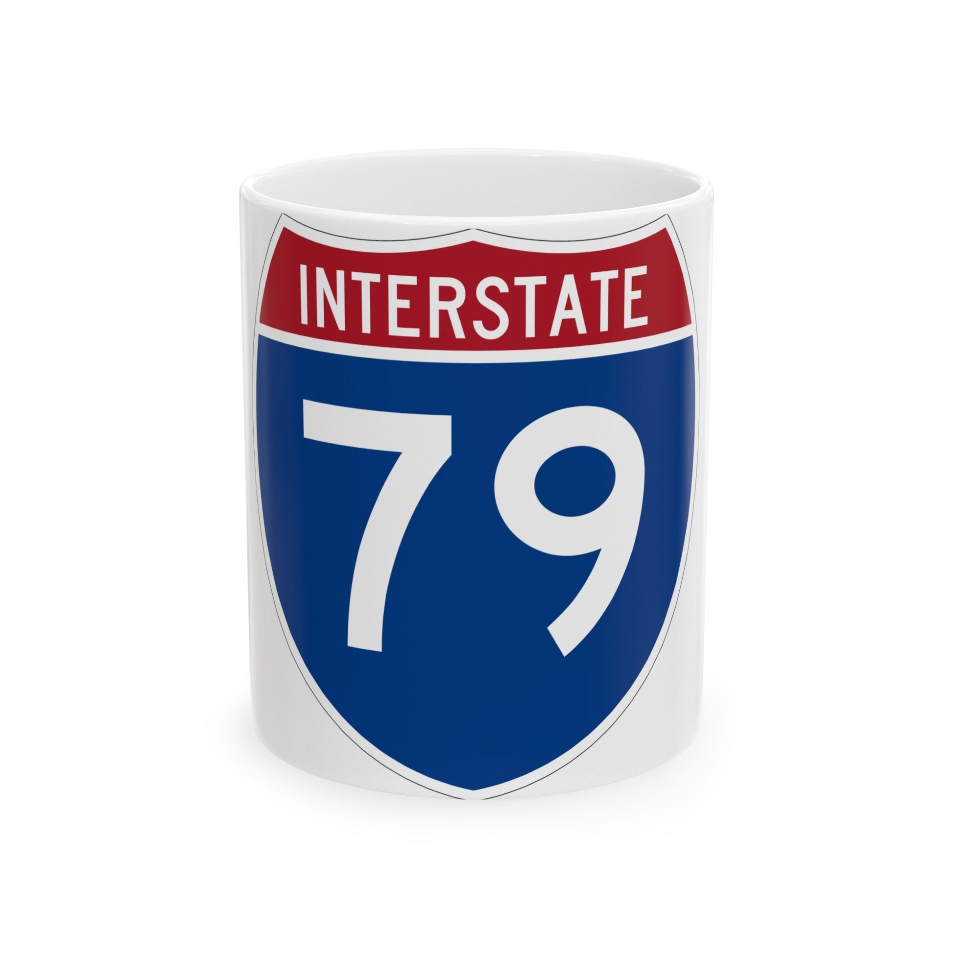 Interstate 79 (U.S. Highways) White Coffee Mug-11oz-The Sticker Space