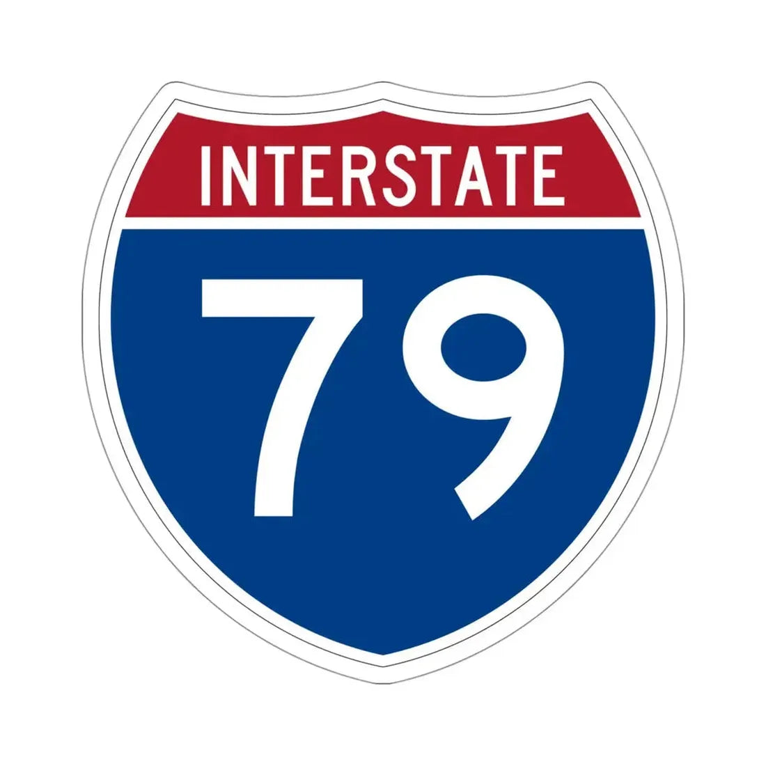 Interstate 79 (U.S. Highways) STICKER Vinyl Die-Cut Decal 4 Inch - The Sticker Space