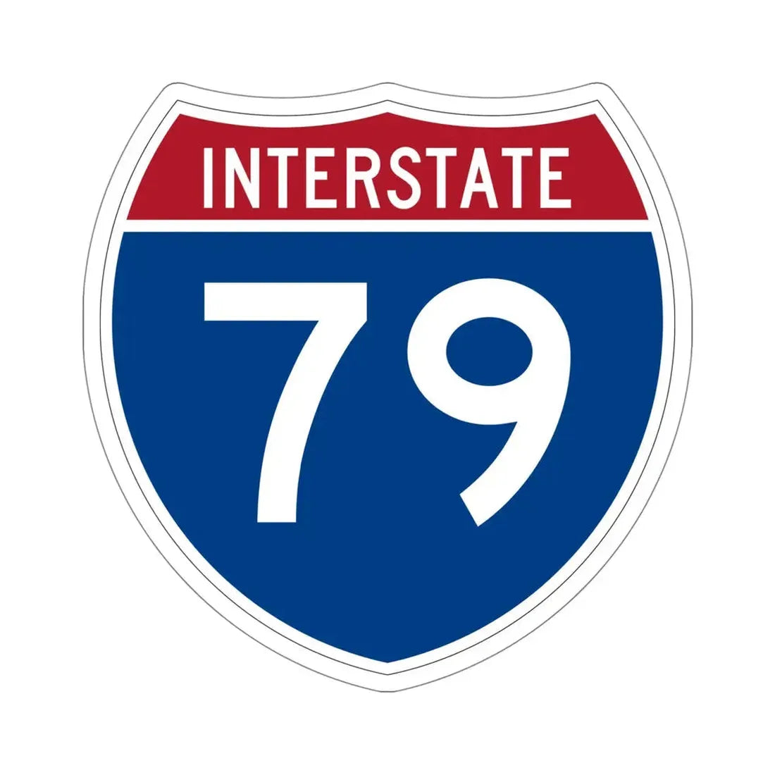 Interstate 79 (U.S. Highways) STICKER Vinyl Die-Cut Decal 5 Inch - The Sticker Space