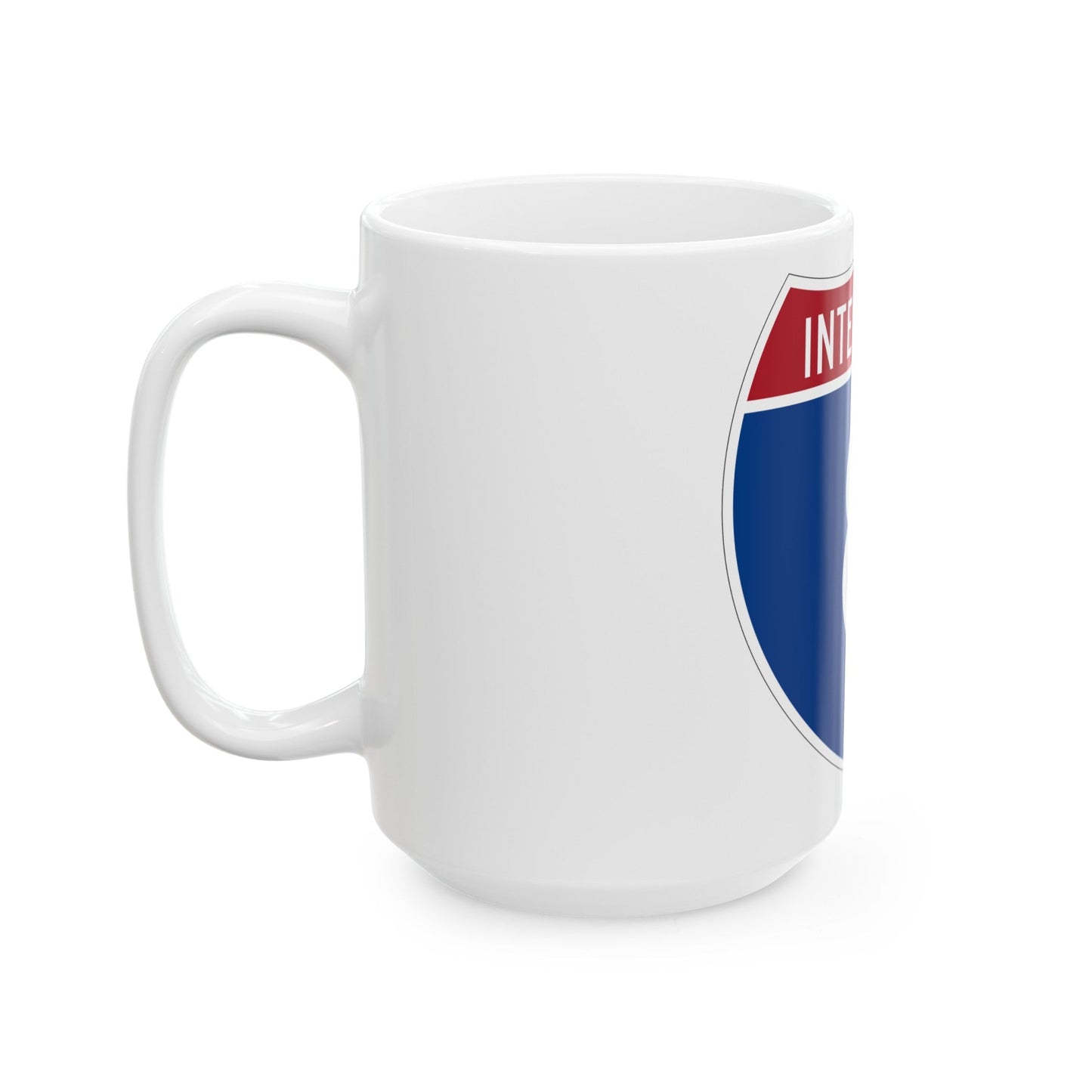 Interstate 8 (U.S. Highways) White Coffee Mug-The Sticker Space