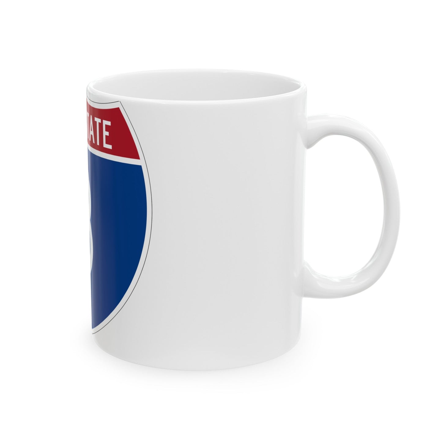 Interstate 8 (U.S. Highways) White Coffee Mug-The Sticker Space