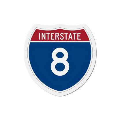 Interstate 8 (U.S. Highways) Refrigerator Magnet 3 Inch - The Sticker Space
