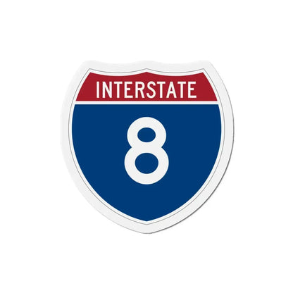 Interstate 8 (U.S. Highways) Refrigerator Magnet 4 Inch - The Sticker Space