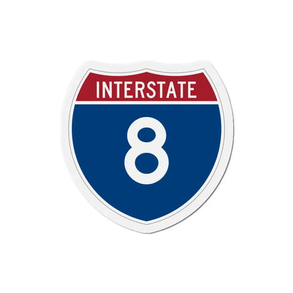 Interstate 8 (U.S. Highways) Refrigerator Magnet 4 Inch - The Sticker Space