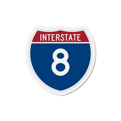 Interstate 8 (U.S. Highways) Refrigerator Magnet 5 Inch - The Sticker Space