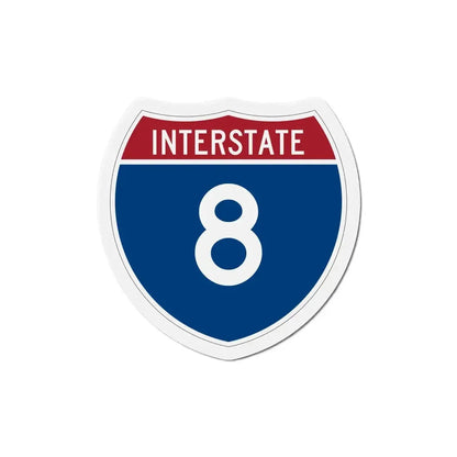 Interstate 8 (U.S. Highways) Refrigerator Magnet 6 Inch - The Sticker Space