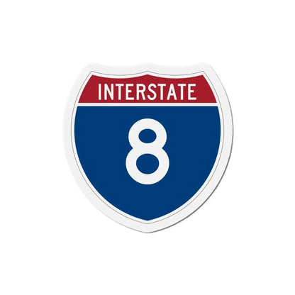 Interstate 8 (U.S. Highways) Refrigerator Magnet 6 Inch - The Sticker Space