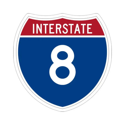 Interstate 8 (U.S. Highways) STICKER Vinyl Die-Cut Decal 2 Inch - The Sticker Space