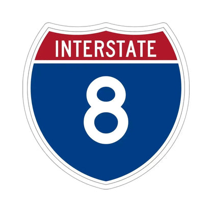 Interstate 8 (U.S. Highways) STICKER Vinyl Die-Cut Decal 5 Inch - The Sticker Space