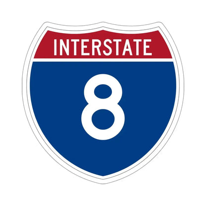 Interstate 8 (U.S. Highways) STICKER Vinyl Die-Cut Decal 5 Inch - The Sticker Space