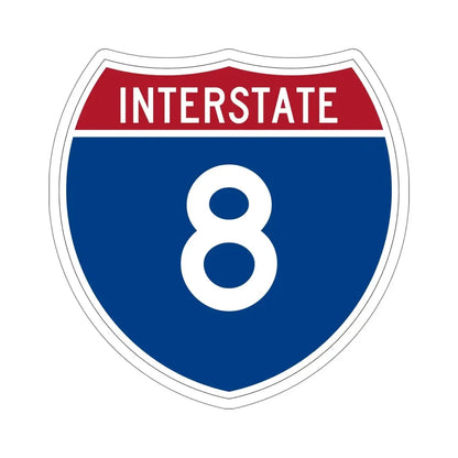 Interstate 8 (U.S. Highways) STICKER Vinyl Die-Cut Decal - The Sticker Space