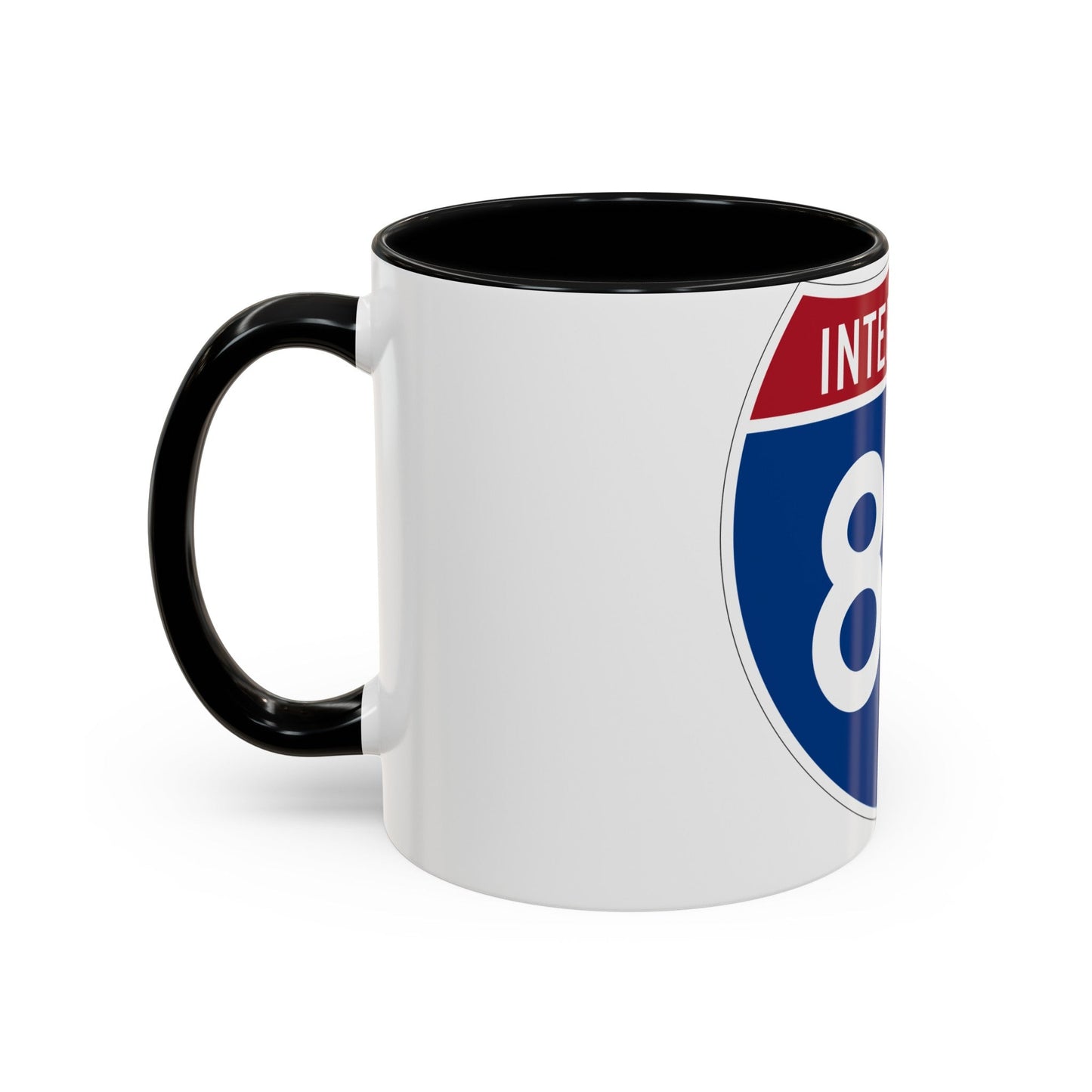 Interstate 80 (U.S. Highways) Accent Coffee Mug-The Sticker Space