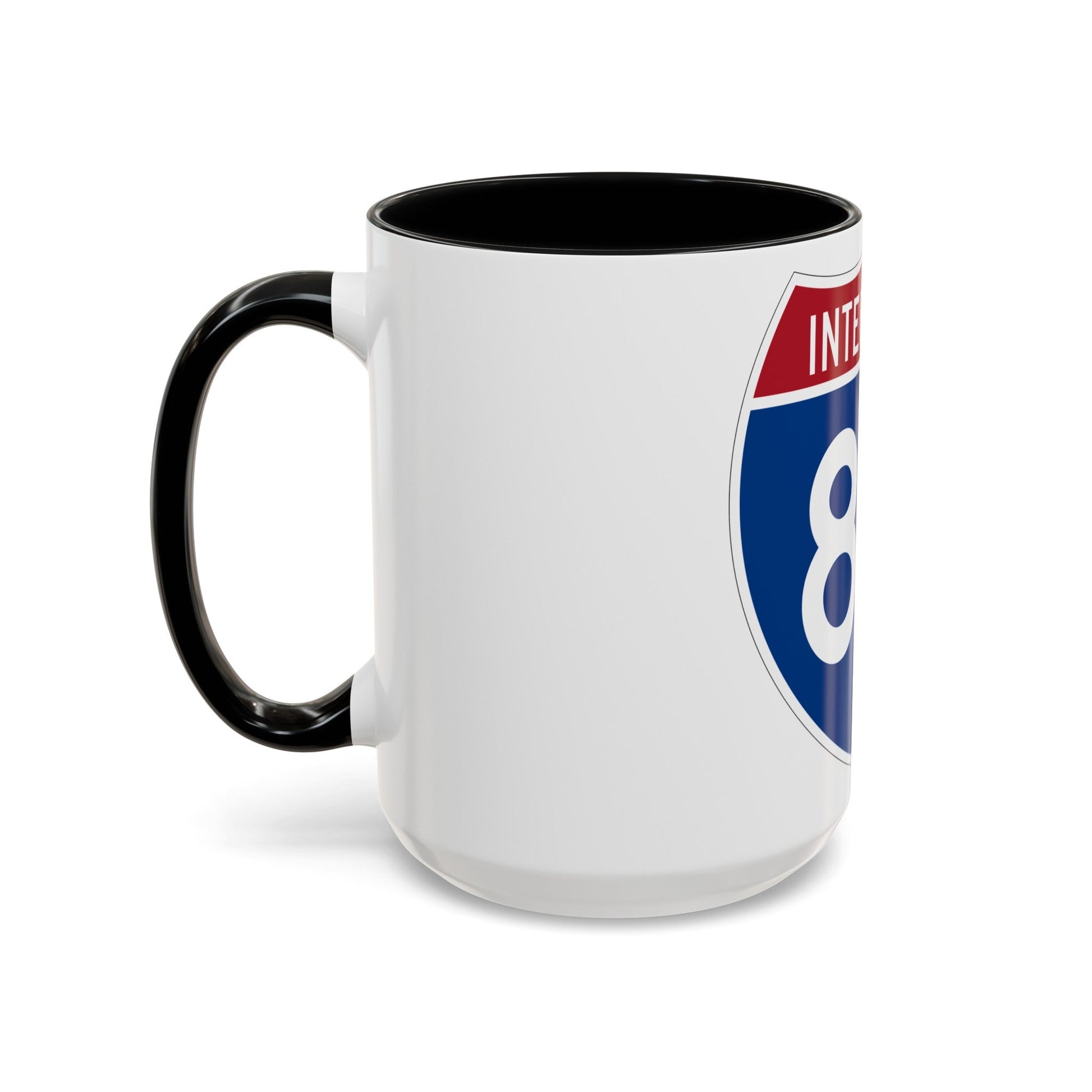 Interstate 80 (U.S. Highways) Accent Coffee Mug-The Sticker Space