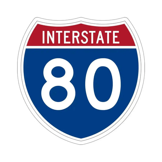 Interstate 80 (U.S. Highways) STICKER Vinyl Die-Cut Decal 6 Inch - The Sticker Space