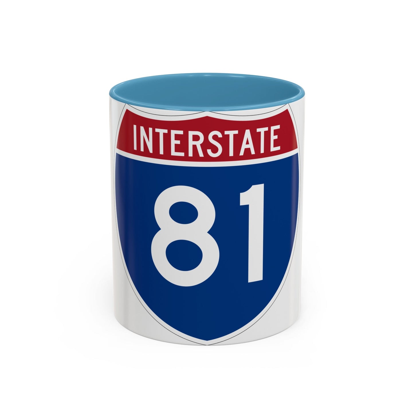 Interstate 81 (U.S. Highways) Accent Coffee Mug-11oz-The Sticker Space