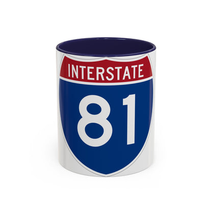 Interstate 81 (U.S. Highways) Accent Coffee Mug-11oz-The Sticker Space