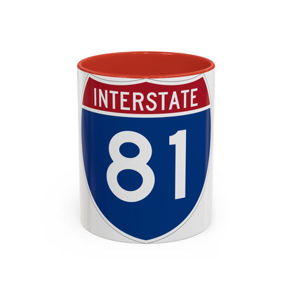 Interstate 81 (U.S. Highways) Accent Coffee Mug-11oz-The Sticker Space