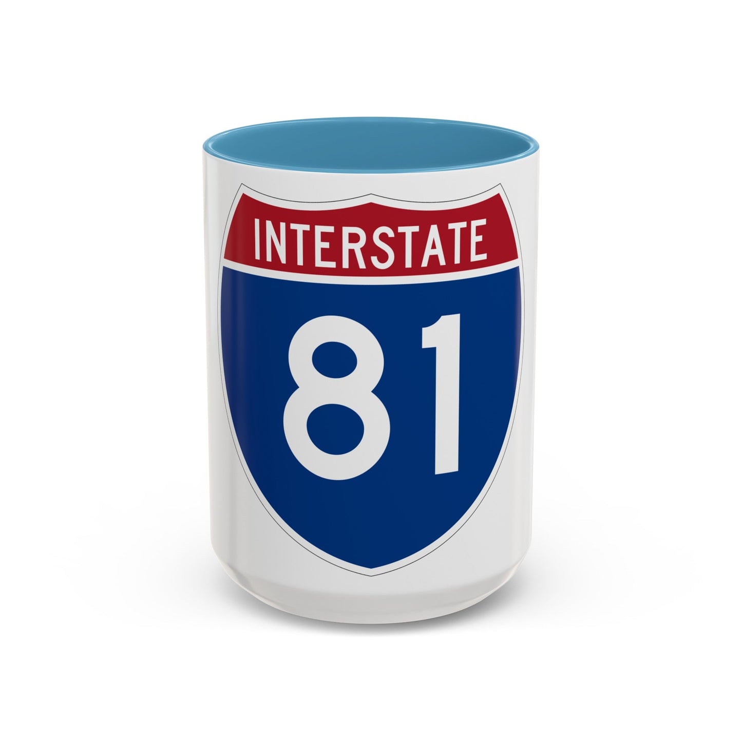 Interstate 81 (U.S. Highways) Accent Coffee Mug-15oz-The Sticker Space