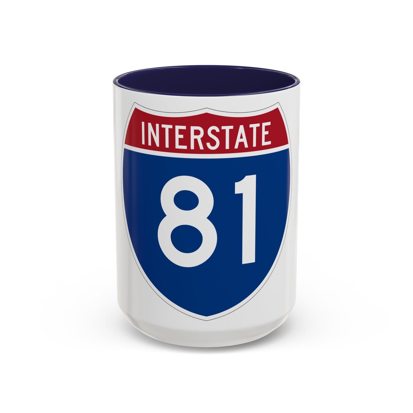 Interstate 81 (U.S. Highways) Accent Coffee Mug-15oz-The Sticker Space