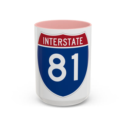 Interstate 81 (U.S. Highways) Accent Coffee Mug-15oz-The Sticker Space