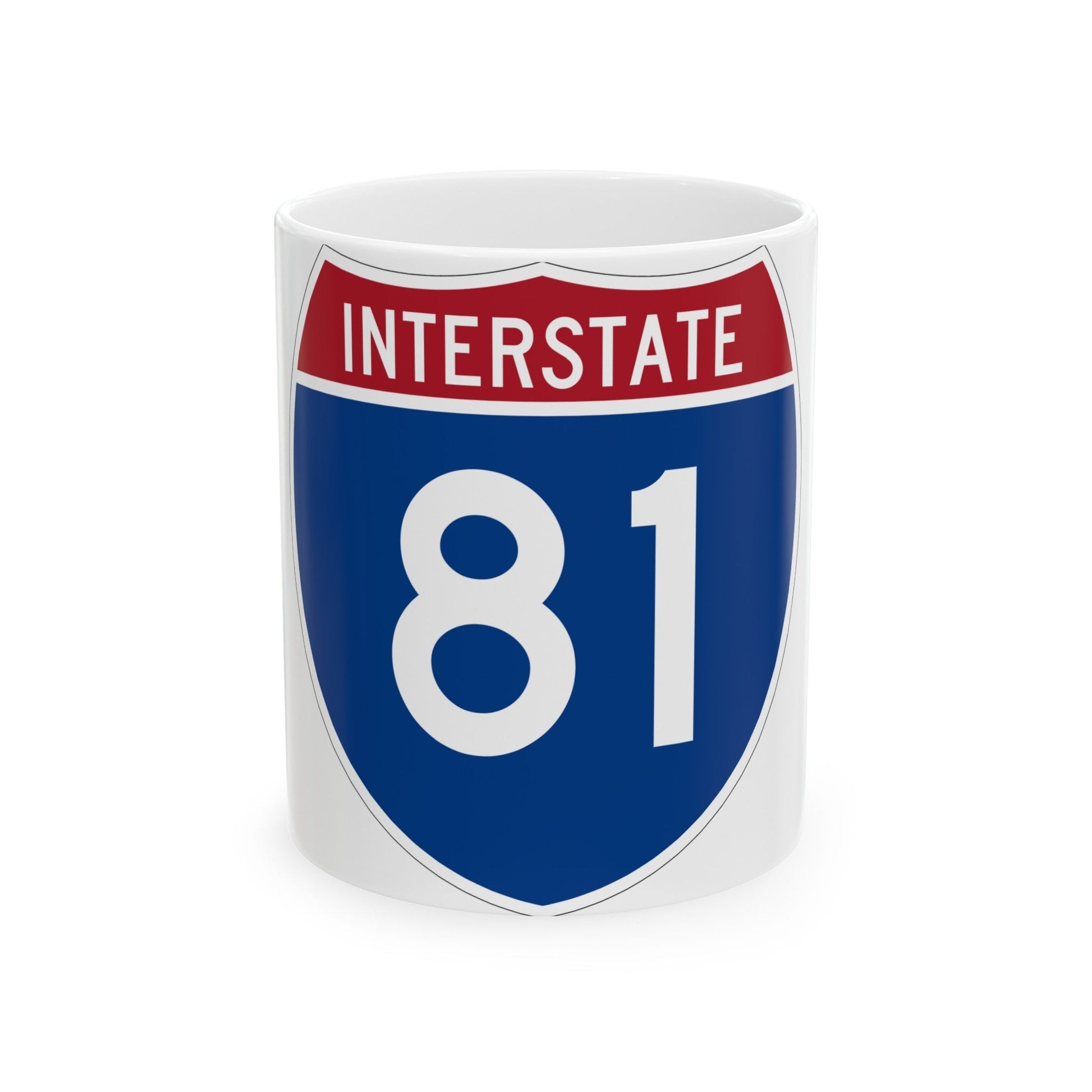 Interstate 81 (U.S. Highways) White Coffee Mug-11oz-The Sticker Space