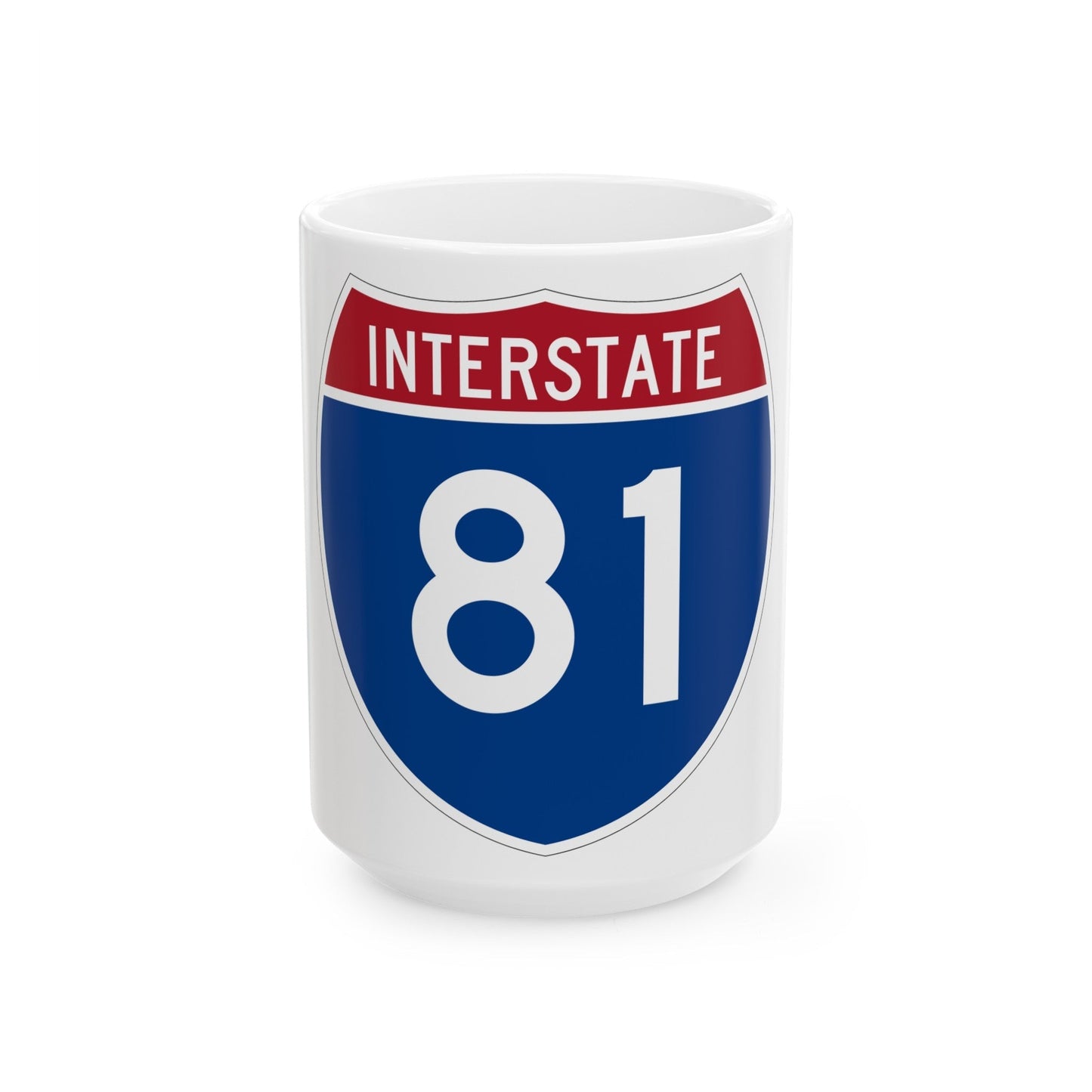 Interstate 81 (U.S. Highways) White Coffee Mug-15oz-The Sticker Space