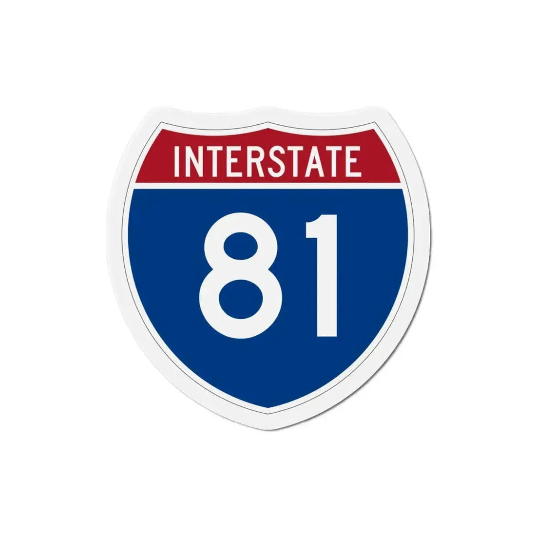 Interstate 81 (U.S. Highways) Refrigerator Magnet 4 Inch - The Sticker Space