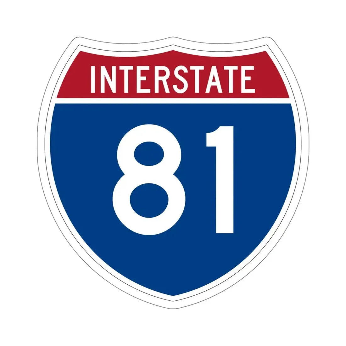 Interstate 81 (U.S. Highways) STICKER Vinyl Die-Cut Decal 5 Inch - The Sticker Space