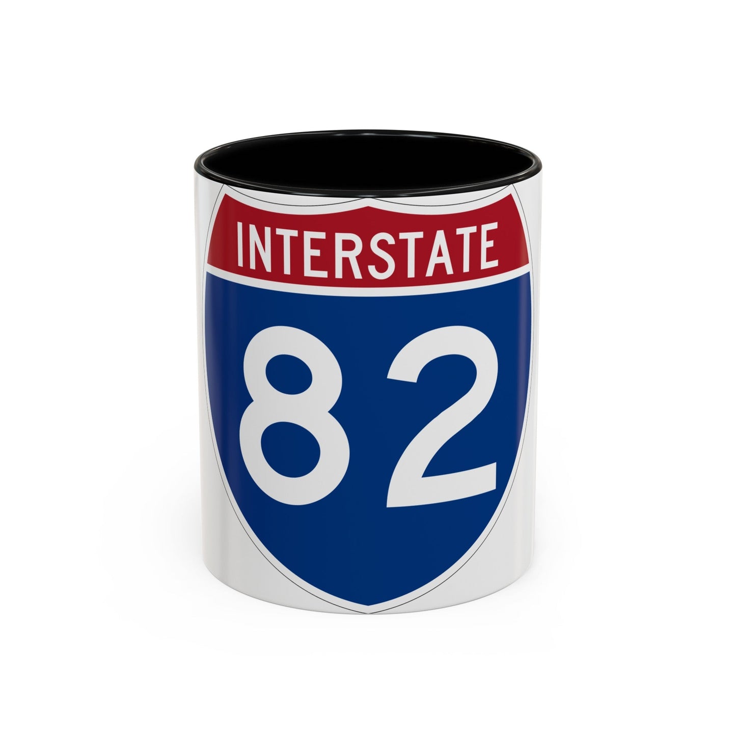 Interstate 82 (U.S. Highways) Accent Coffee Mug-11oz-The Sticker Space