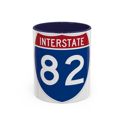 Interstate 82 (U.S. Highways) Accent Coffee Mug-11oz-The Sticker Space